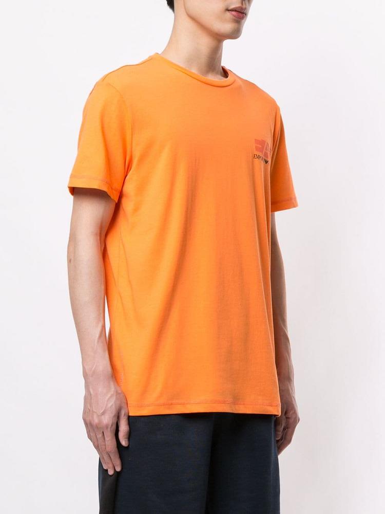 Orange Men's Ea7 Emporio Armani Logo Print T Shirts | LKVUV3J