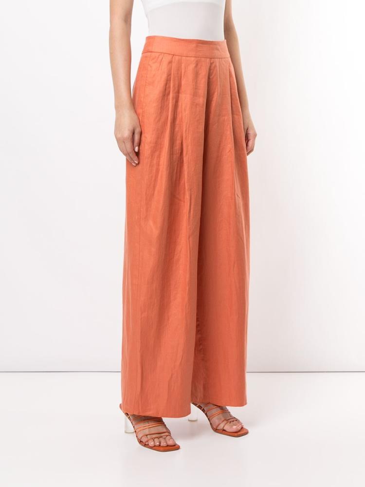 Orange Women's Armani Emporio High Waisted Pants | XTQKXO2