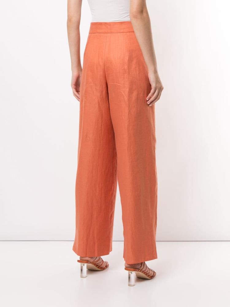 Orange Women's Armani Emporio High Waisted Pants | XTQKXO2