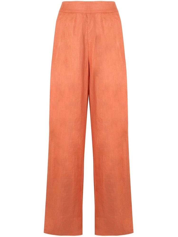 Orange Women\'s Armani Emporio High Waisted Pants | XTQKXO2