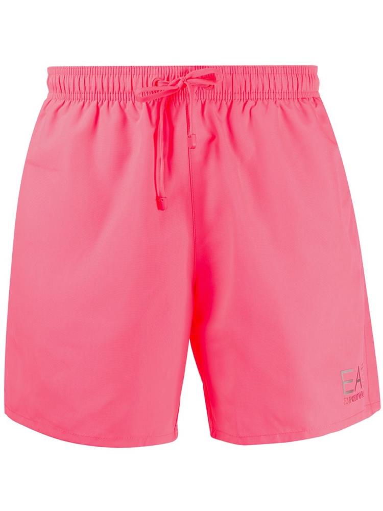 Pink Men\'s Ea7 Emporio Armani Straight Leg Swim Shorts | 2F7U5CF