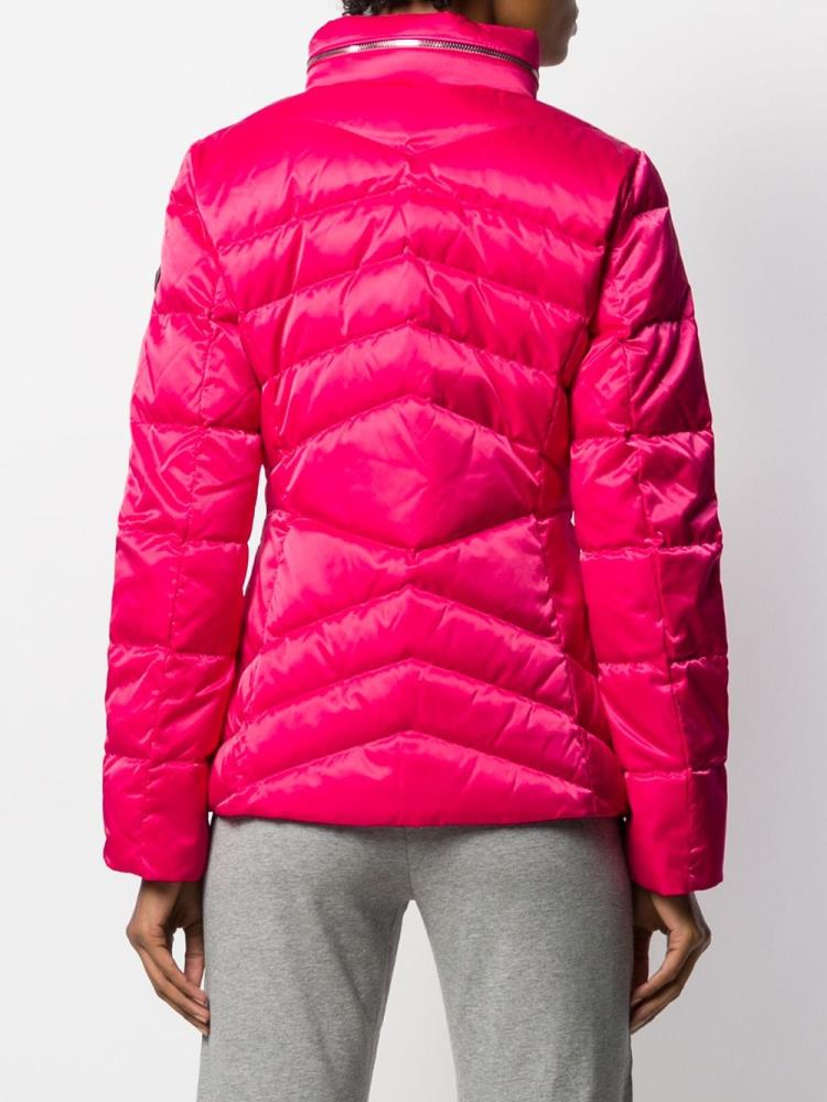 Pink Women's Ea7 Emporio Armani Padded Fitted Jackets | LA9Z6U2