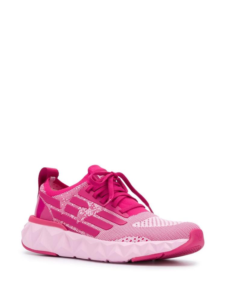 Pink Women's Ea7 Emporio Armani Sock Style Jogging Sneakers | 0119TBA