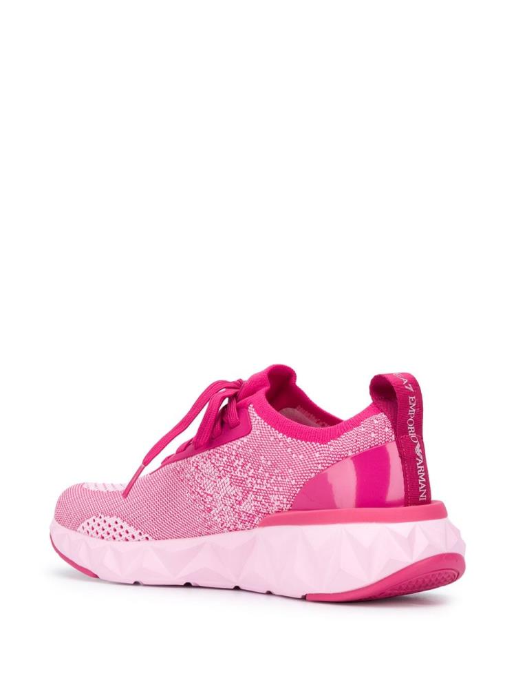 Pink Women's Ea7 Emporio Armani Sock Style Jogging Sneakers | 0119TBA