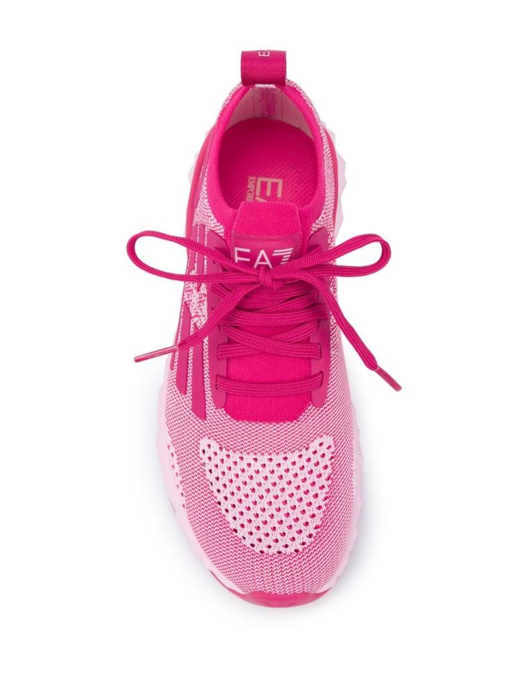 Pink Women's Ea7 Emporio Armani Sock Style Jogging Sneakers | 0119TBA