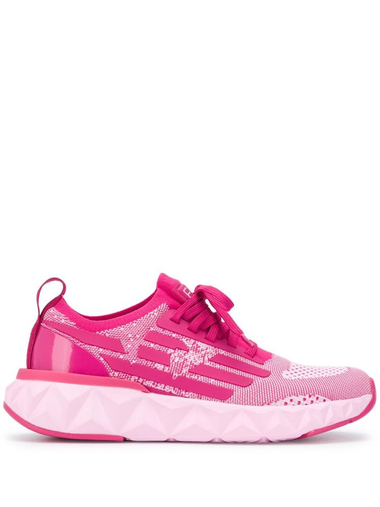 Pink Women\'s Ea7 Emporio Armani Sock Style Jogging Sneakers | 0119TBA