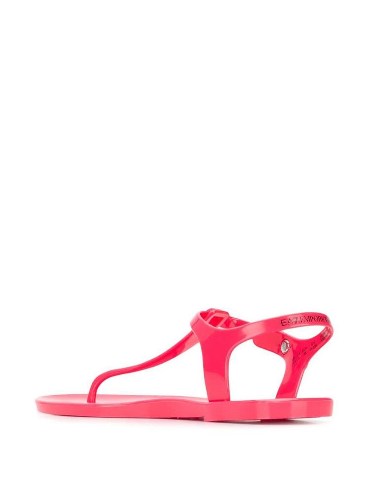 Pink Women's Ea7 Emporio Armani Thong Strap Sandals | 974UXD3