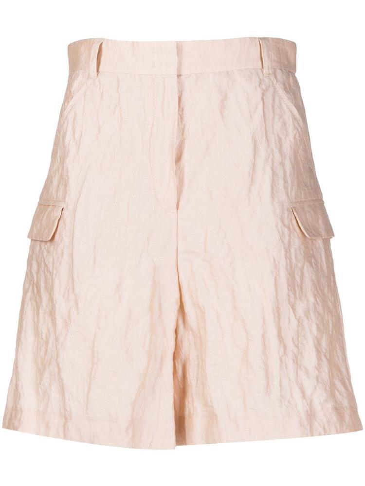 Pink Women\'s Armani Emporio High Waisted Cargo Shorts | 39D7XJT