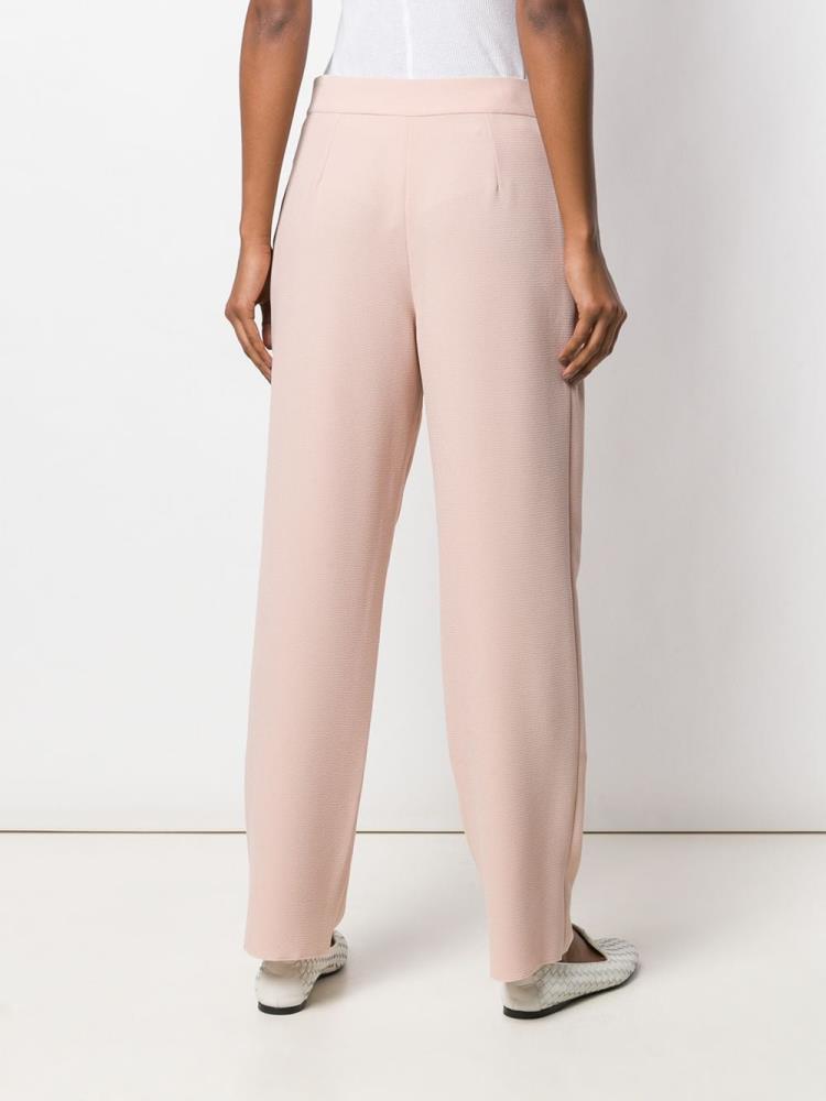 Pink Women's Armani Emporio Pleated Detail Pants | Q0VD4PH