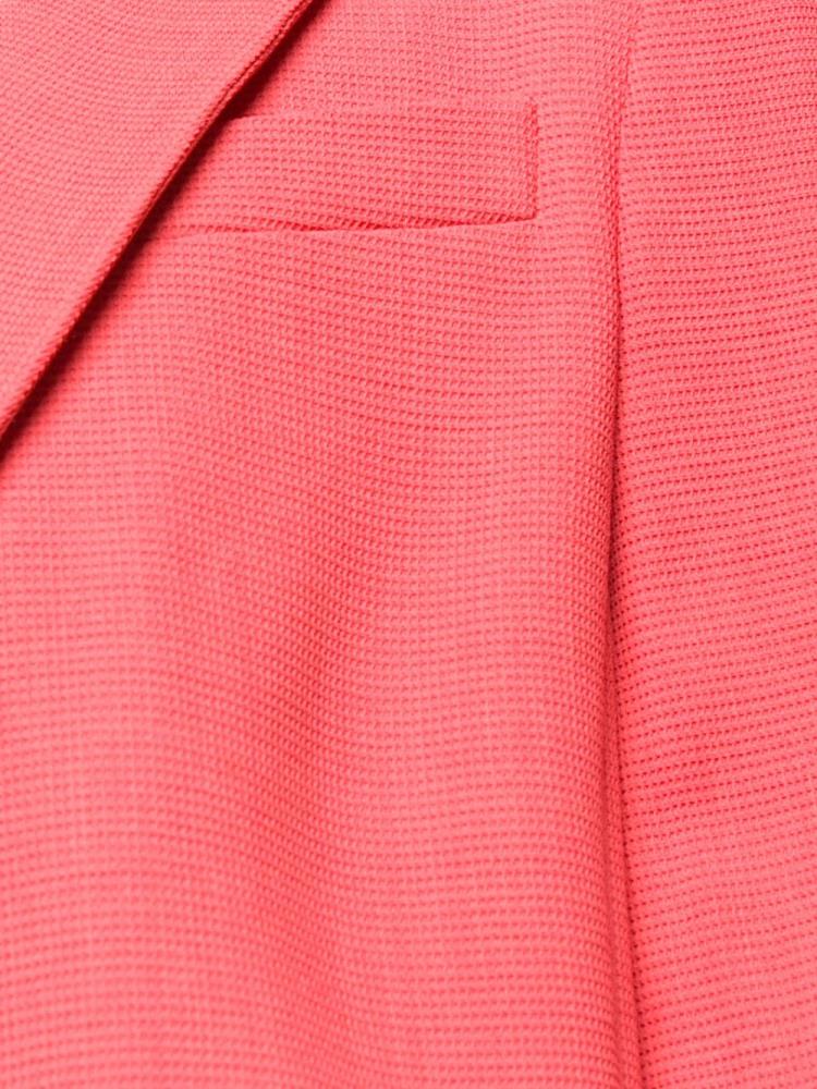 Pink Women's Armani Emporio Single Button Blazers | UQEJ5MZ