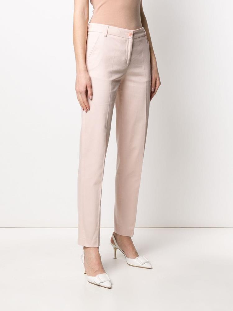 Pink Women's Armani Emporio Slim Tailored Pants Pants | TQJM1EJ