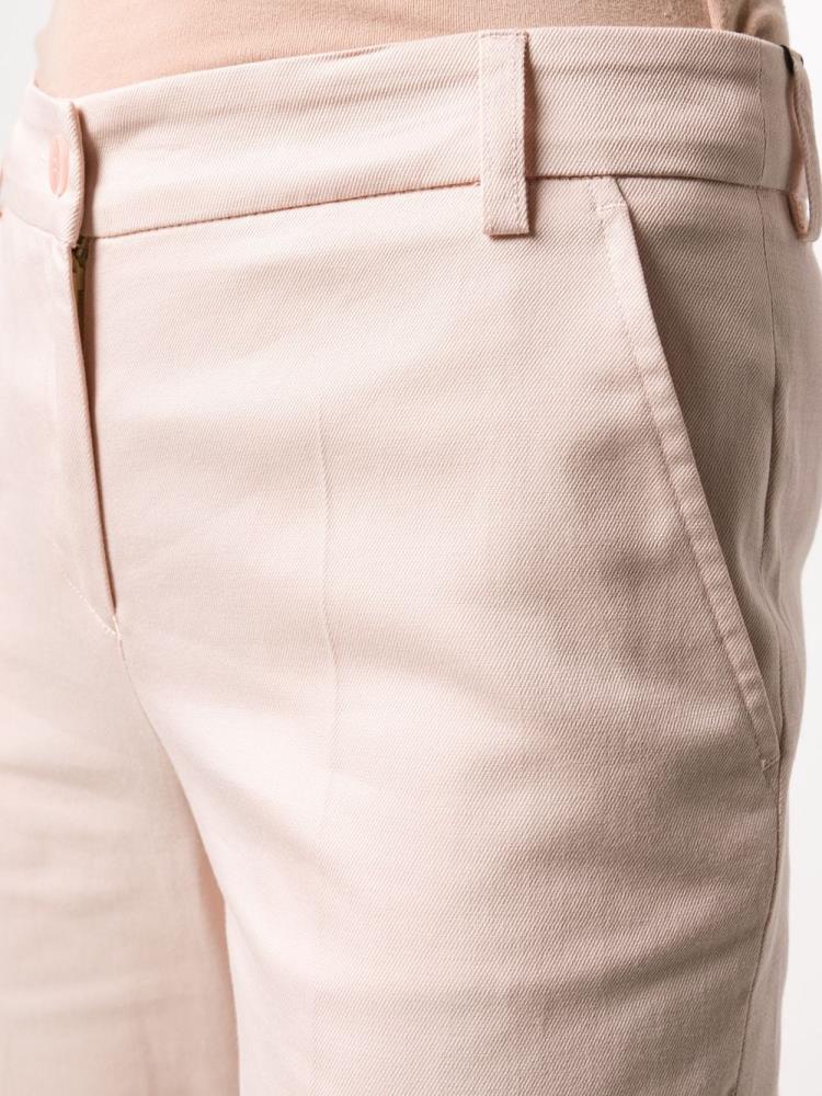 Pink Women's Armani Emporio Slim Tailored Pants Pants | TQJM1EJ