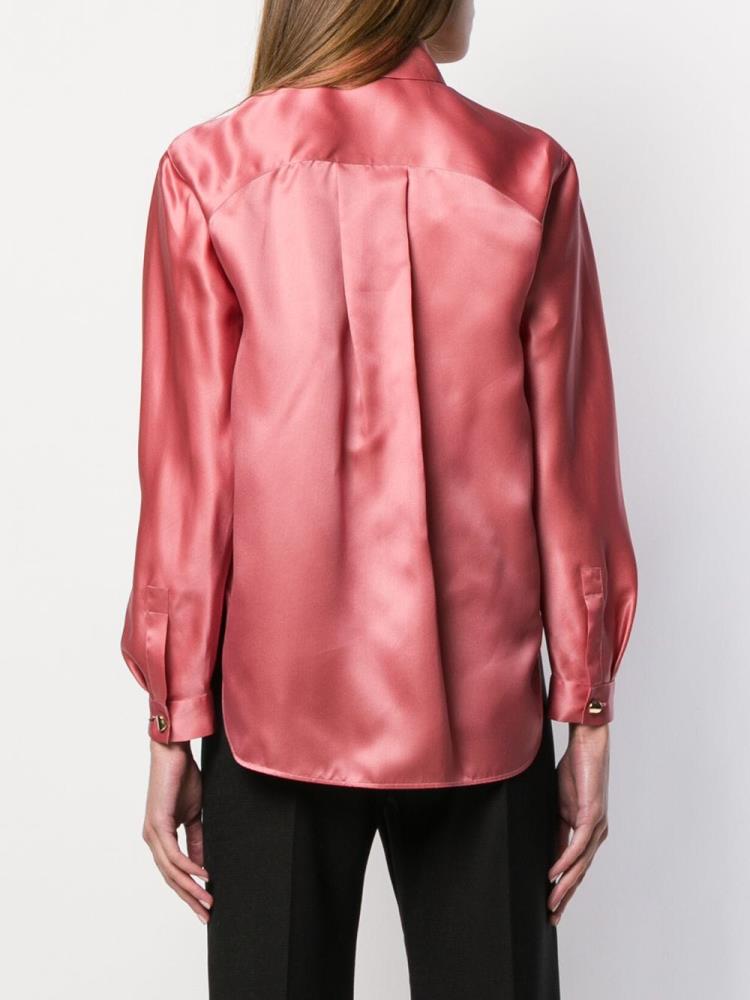 Pink Women's Giorgio Armani Lightweight Blouse | WV6N746