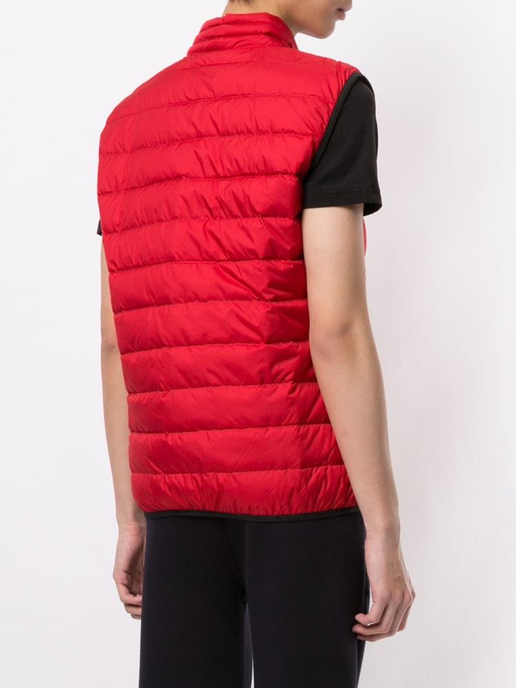 Red Men's Ea7 Emporio Armani Sleeveless Core Shield Gilet Vest | X5XQSWM