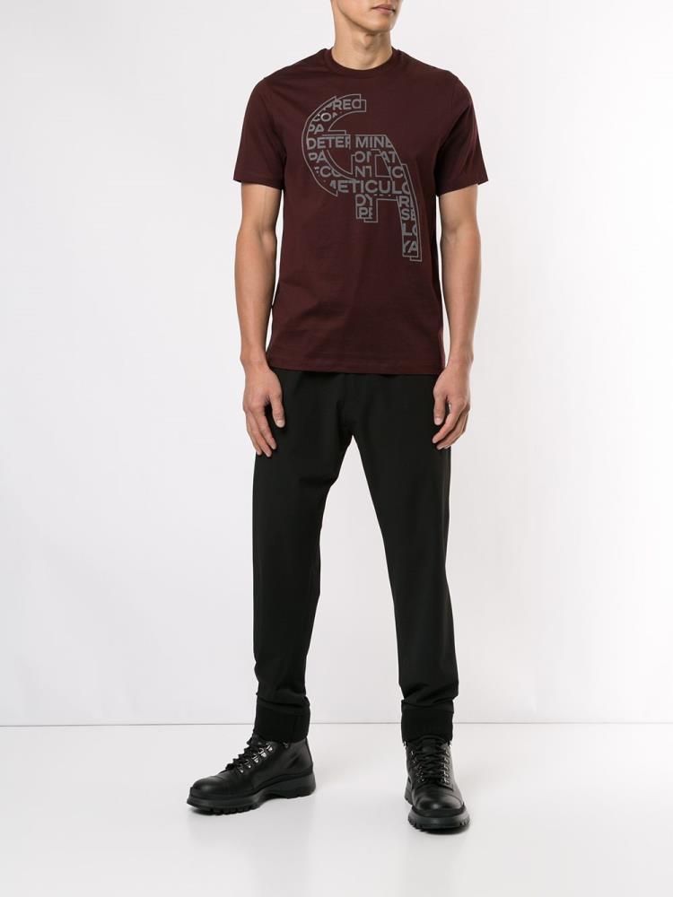 Red Men's Armani Emporio Ga T Shirts | TVVH6NJ