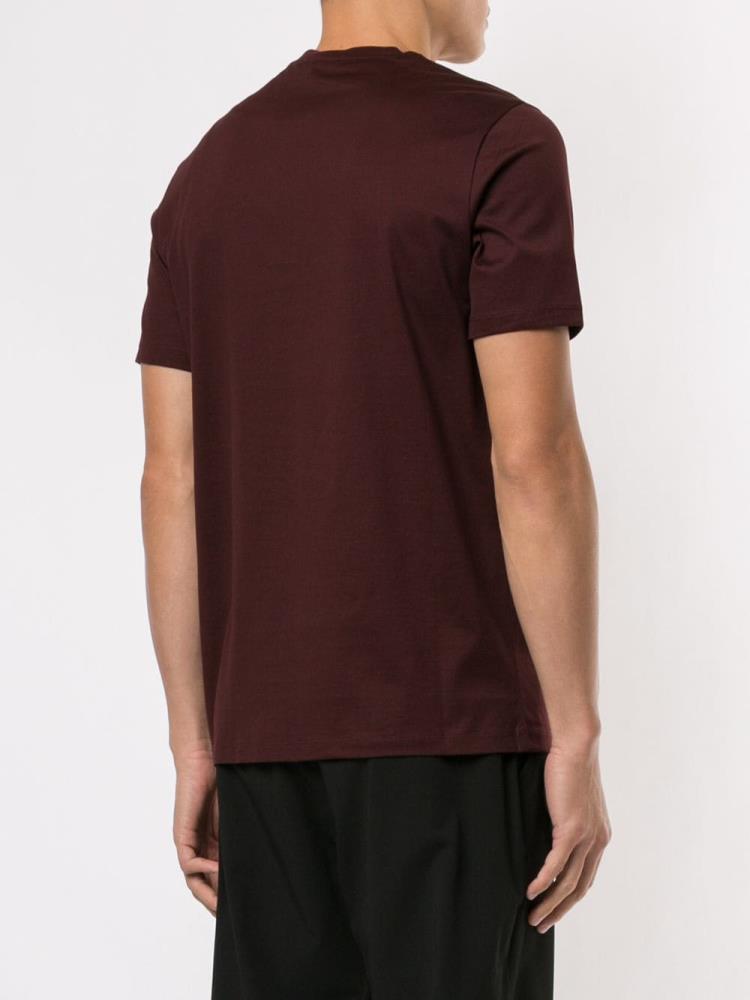 Red Men's Armani Emporio Ga T Shirts | TVVH6NJ