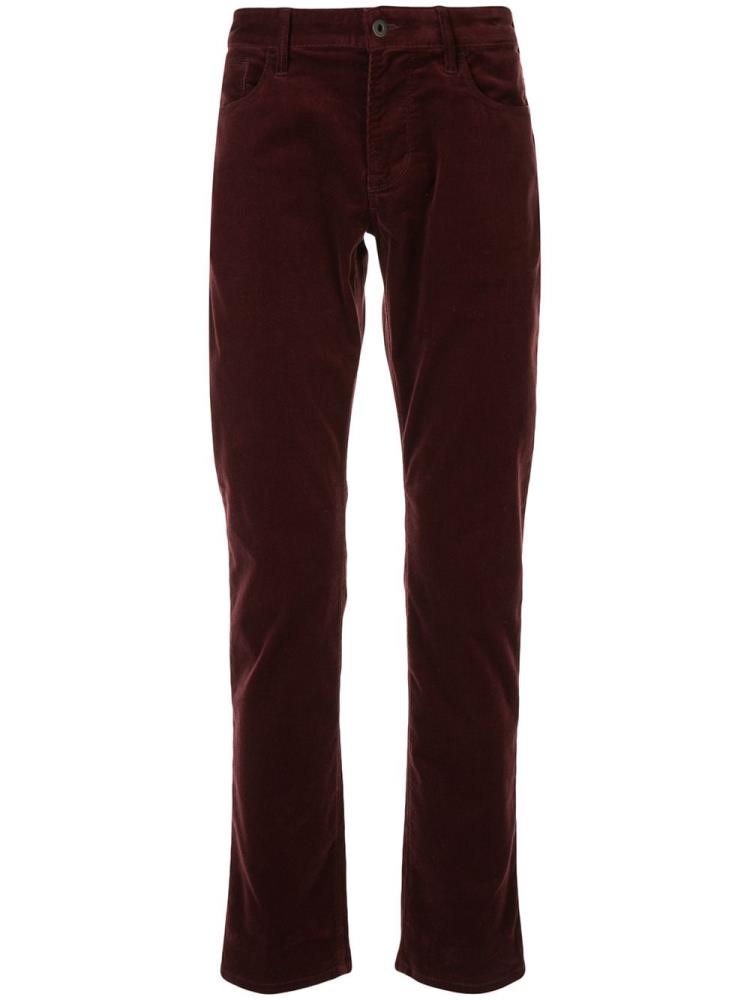 Red Men\'s Armani Emporio Relaxed Fit Straight Leg Pants | MHCPZ40