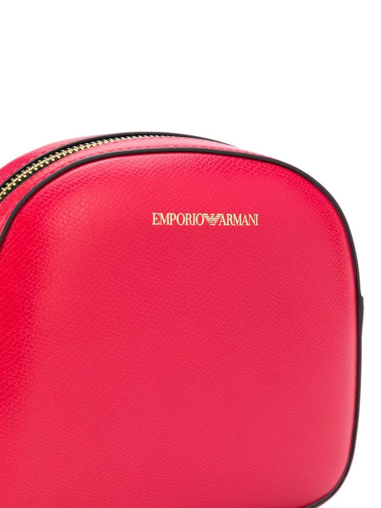 Red Women's Armani Emporio Logo Crossbody Bags | FX9DUCB