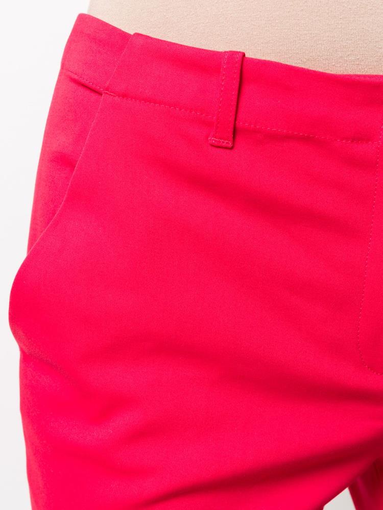 Red Women's Armani Emporio Low Waist Straight Pants | FHDOKKR