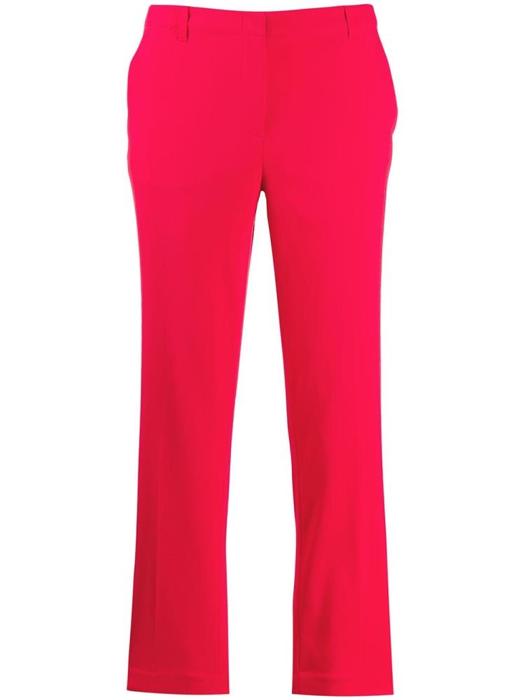 Red Women\'s Armani Emporio Low Waist Straight Pants | FHDOKKR