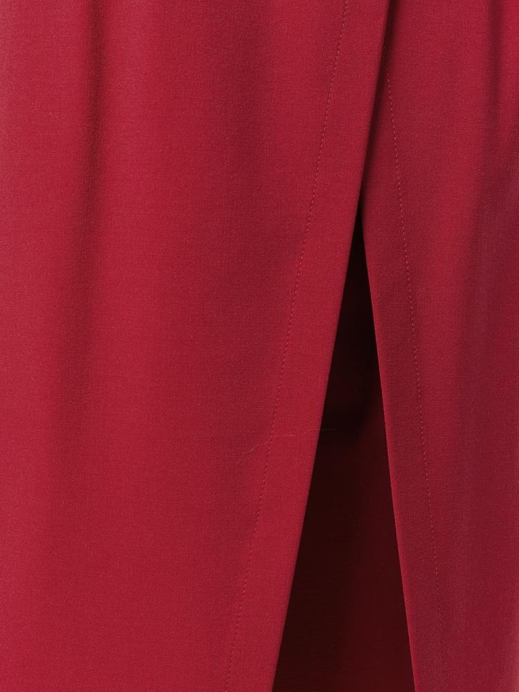 Red Women's Armani Emporio Off Centre Split Skirts | M5SGY0Y