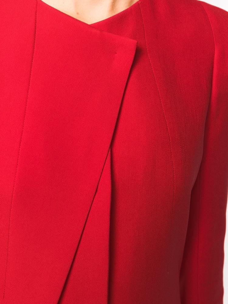 Red Women's Giorgio Armani Asymmetric Blazers | UO82KI7