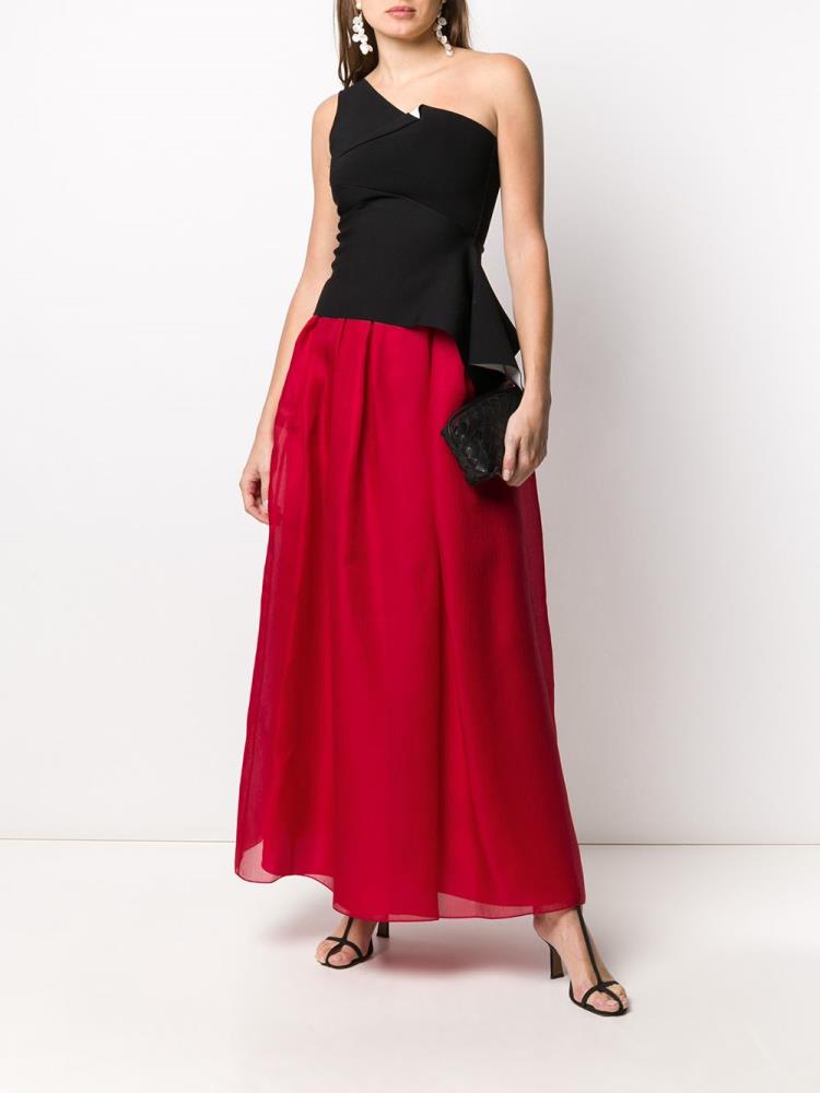 Red Women's Giorgio Armani High Waisted A-line Skirts | 43KLH7A