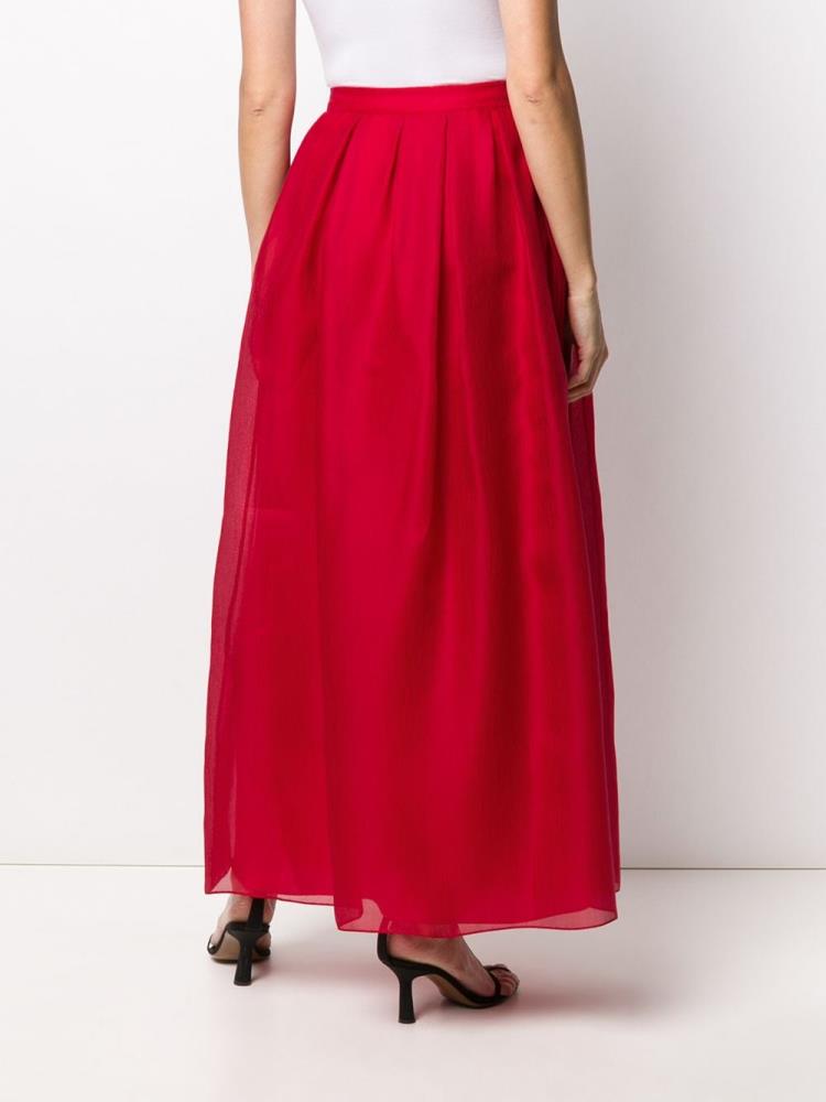 Red Women's Giorgio Armani High Waisted A-line Skirts | 43KLH7A