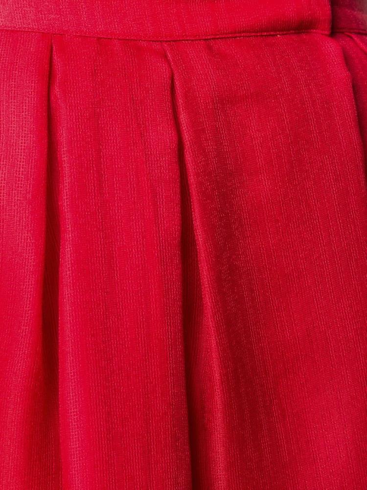 Red Women's Giorgio Armani High Waisted A-line Skirts | 43KLH7A