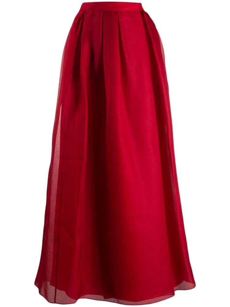 Red Women\'s Giorgio Armani High Waisted A-line Skirts | 43KLH7A