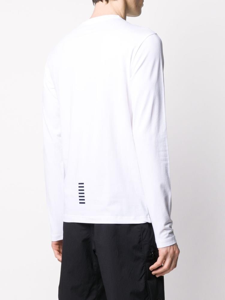 White Men's Ea7 Emporio Armani Branded Sweatshirts | WIZ87DP