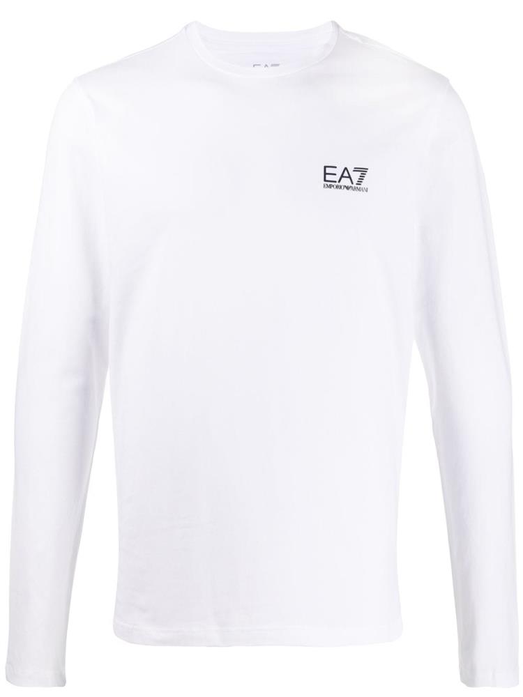 White Men\'s Ea7 Emporio Armani Branded Sweatshirts | WIZ87DP