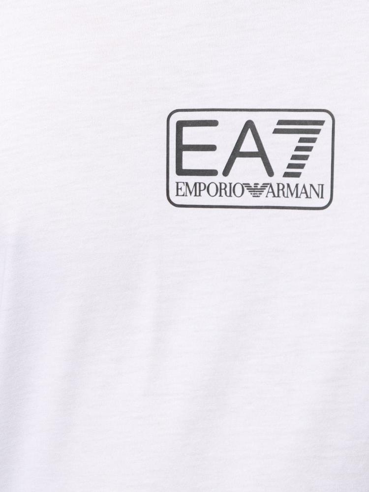 White Men's Ea7 Emporio Ea7 Mini Box Logo T Shirts | AAJ45N8