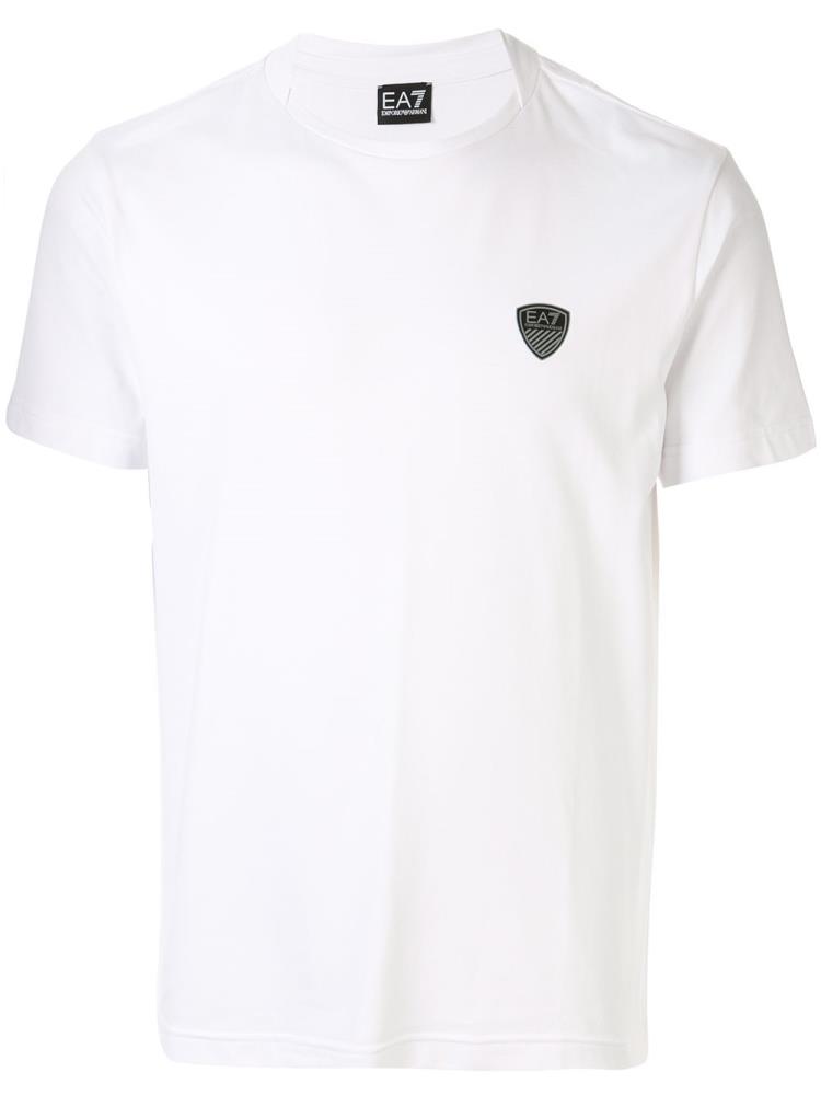 White Men\'s Ea7 Emporio Armani Printed Logo T Shirts | AAJKQ9H