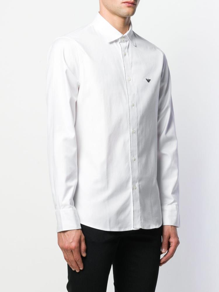 White Men's Armani Emporio Eagle Shirts | SEZOOR6