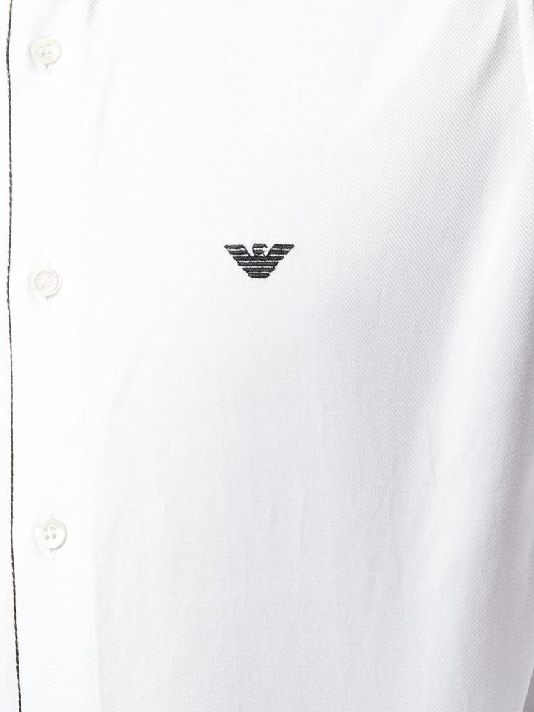 White Men's Armani Emporio Eagle Shirts | SEZOOR6