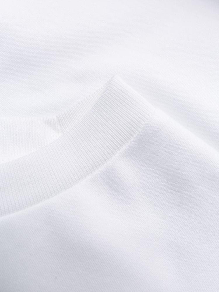 White Men's Armani Emporio Embroidered 'everyday' T Shirts | ZW4UVBV