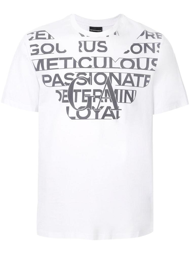 White Men\'s Armani Emporio Ga T Shirts | 1U4ORA7