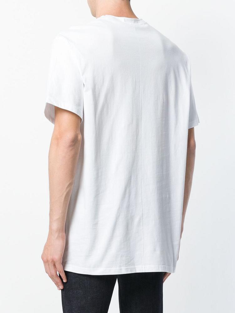 White Men's Armani Emporio Short Sleeve Logo T Shirts | FPZV2XO