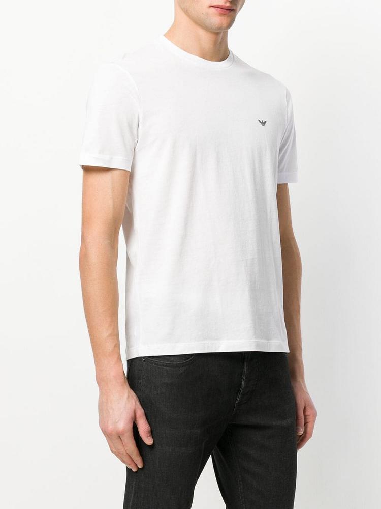 White Men's Armani Emporio Short Sleeve T Shirts | S2QZX1U