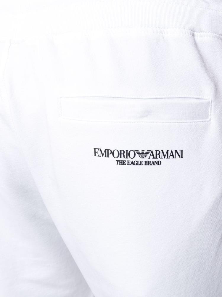 White Men's Armani Emporio Slim Fit Track Pants | FRQOKSQ