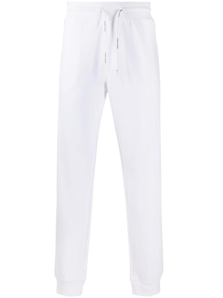 White Men\'s Armani Emporio Slim Fit Track Pants | FRQOKSQ