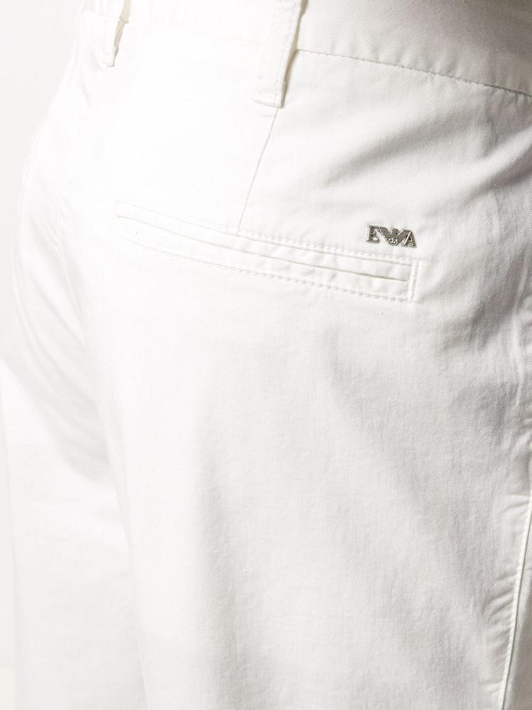 White Men's Armani Emporio Tapered Pants | XZ3MEU1