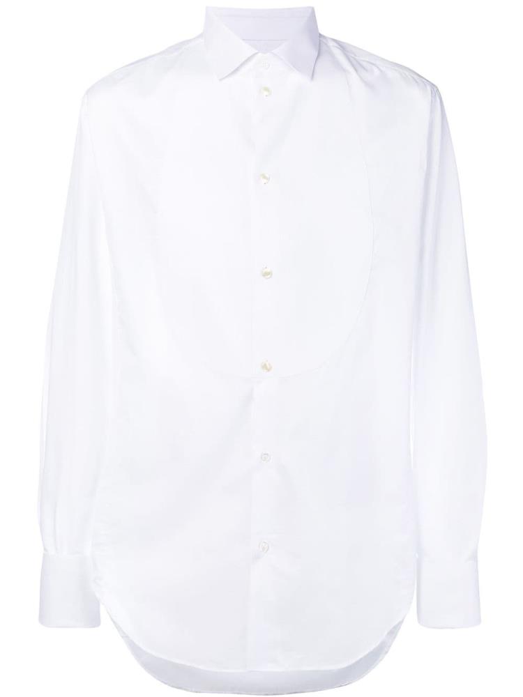 White Men\'s Giorgio Armani Classic Formal Shirts | H06IZ5O