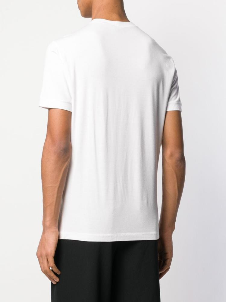 White Men's Giorgio Armani Slim Fit T Shirts | 9UTHWPM