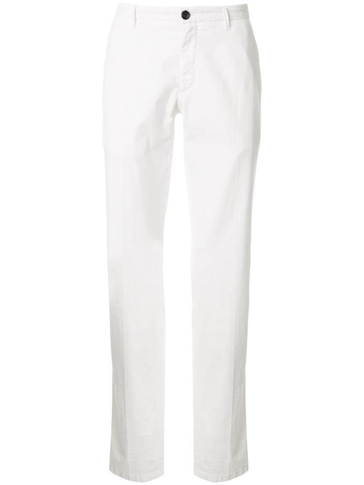 White Men\'s Giorgio Armani Straight Leg Chino Pants | IMODDEY