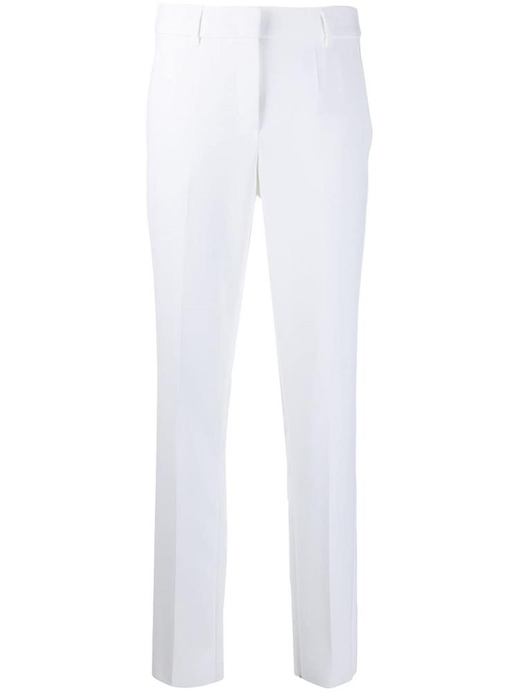 White Women\'s Armani Emporio High Rise Straight Leg Pants | PHCPY4I