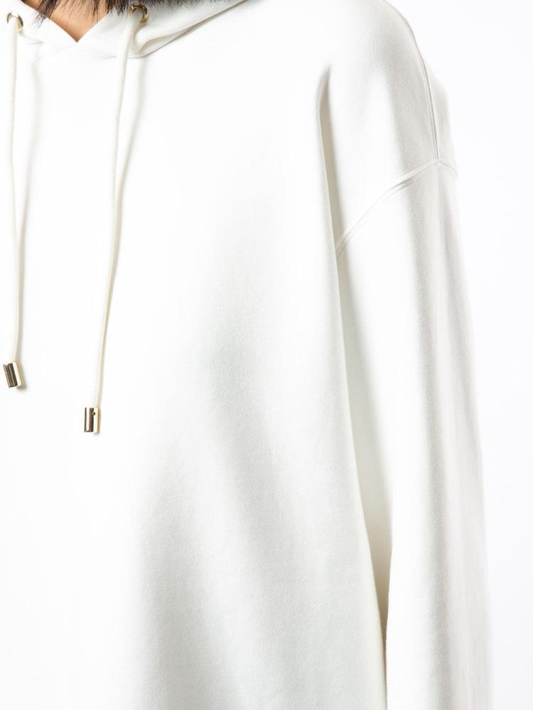 White Women's Giorgio Armani Drop Shoulder Hoodie | ZWL392A