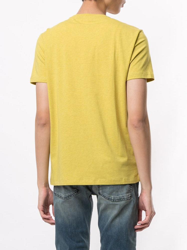 Yellow Men's Ea7 Emporio Armani Logo Print T Shirts | EQARLW7