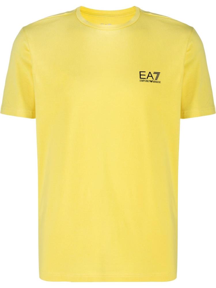 Yellow Men\'s Ea7 Emporio Armani Logo Print T Shirts | UBGNT1N